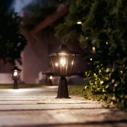 Kerti kültéri lámpa POST 38,5 cm LANTERN E27 IP44 Kinno Philips