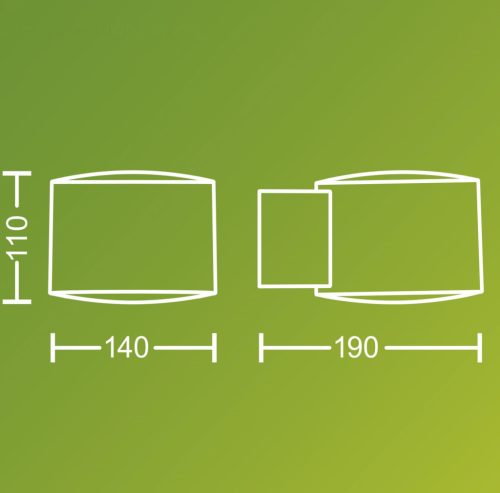 Kerti fali lámpa kültéri LED homlokzati lámpa 4,3W 800lm 2700K IP44 rozsdamentes acél Otis Ultra hatékony Philips