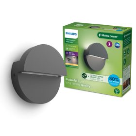   Kerti fali lámpa kültéri LED homlokzati lámpa 4.3W 800lm 2700K IP44 Antracit Valor Ultra Hatékony Philips