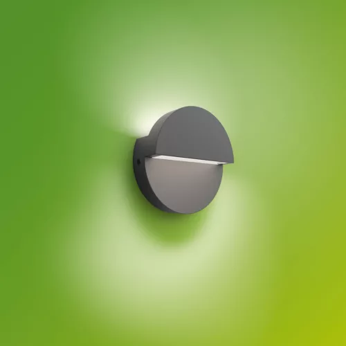 Kerti fali lámpa kültéri LED homlokzati lámpa 4.3W 800lm 2700K IP44 Antracit Valor Ultra Hatékony Philips