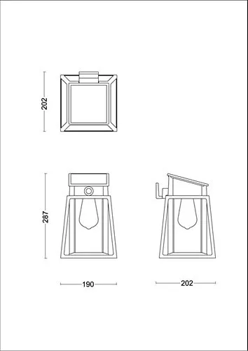 Kerti fali lámpa, napelemes homlokzati kültéri LED, 3,2 W, 470 lm, 4000 K, IP44, mozgás- és alkonyérzékelővel, fekete, Lysin, ultrahatékony, Philips