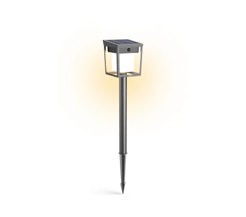 Napelemes kerti lámpa kültéri oszlophoz 69cm LED 1.5W 250lm 3000K IP44 mozgás- és alkonyérzékelővel Blaise Ultra Efficient Philips