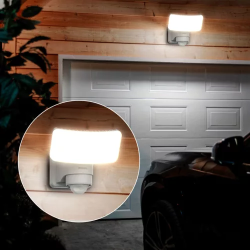 Napelemes LED-es reflektor 6W 1000lm 5000K IP44 mozgás- és szürkületérzékelővel, fehér Tylus Ultra hatékony Philips