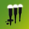 3x kültéri kerti lámpa POST 30cm LED 1,5W 180lm 2700K Edwina Philips