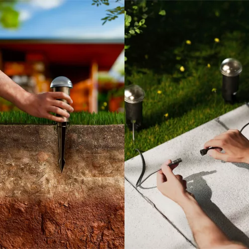 3x kültéri kerti lámpa POST 30cm LED 1,5W 180lm 2700K Edwina Philips