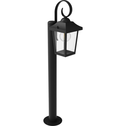 Philips Buzzard LED kültéri kerti lámpa, E27, oszlop alakú, 75 cm-es, IP44, fekete