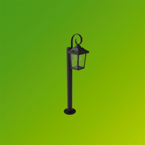 Philips Buzzard LED kültéri kerti lámpa, E27, oszlop alakú, 75 cm-es, IP44, fekete