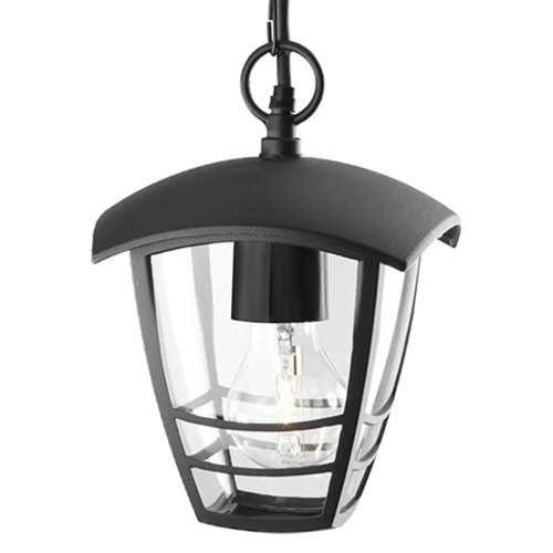 Függő LED kerti lámpa kültéri CREEK myGarden E27 IP44 függesztő 80cm fekete PHILIPS