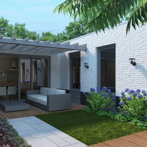 Kerti LED lámpa Homlokzati fali lámpa CREEK myGarden E27 IP44 Lámpás a felső fekete PHILIPS-hez