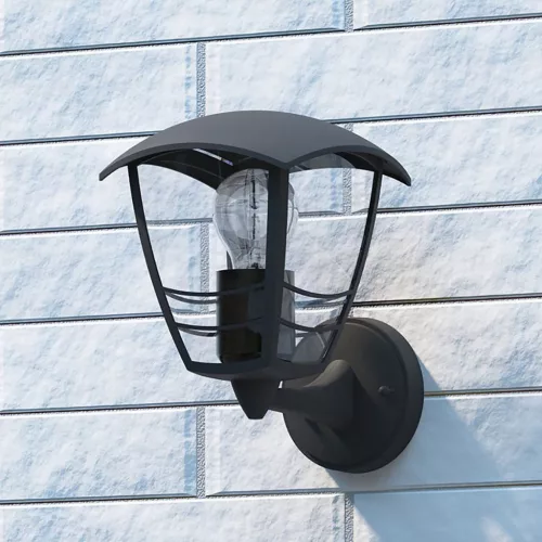 Kerti LED lámpa Homlokzati fali lámpa CREEK myGarden E27 IP44 Lámpás a felső fekete PHILIPS-hez