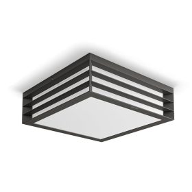   LED kerti lámpa kültéri mennyezeti MOONSHINE myGarden 2xE27 IP44 mennyezeti fali lámpa antracit PHILIPS