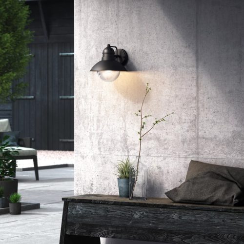 Kerti LED lámpa Fali lámpa homlokzat HOVERFLY myGarden E27 IP44 Down Light Fekete PHILIPS