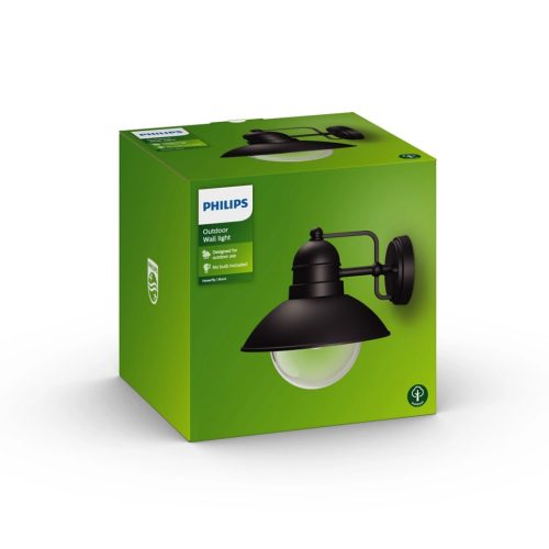 Kerti LED lámpa Fali lámpa homlokzat HOVERFLY myGarden E27 IP44 Down Light Fekete PHILIPS