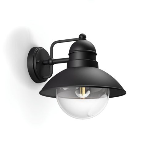 Kerti LED lámpa Fali lámpa homlokzat HOVERFLY myGarden E27 IP44 Down Light Fekete PHILIPS