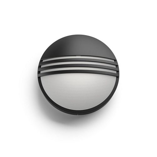 Kerti LED lámpa fali lámpa homlokzat YARROW myGarden 6W 2700K IP44 kerek fekete PHILIPS