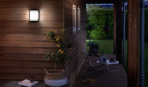 Kerti LED lámpa fali homlokzat ANTELOPE myGarden 6W 4000K IP44 fekete PHILIPS