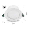 Süllyesztett LED lámpatest 2,2W 330lm 3000K White Diamond Philips