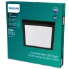 Mennyezeti LED panel Felületre szerelhető mennyezeti lámpa MAGNEOS 12W 2700K 21cm fekete lefelé világítás négyzet PHILIPS