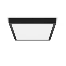   Mennyezeti LED Panel Felületre szerelhető mennyezeti lámpa MAGNEOS 20W 2700K 28cm Fekete alsó világítás Négyzet PHILIPS