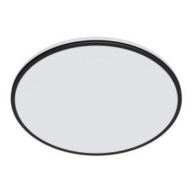   LED mennyezeti lámpa, felületre szerelhető OZZIET 22W 4000K 40cm fekete kerek / ovális PHILIPS