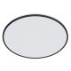 LED mennyezeti lámpa, felületre szerelhető OZZIET 36W 2700K 50cm fekete kerek / ovális PHILIPS