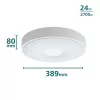 Mennyezeti lámpa LED mennyezeti lámpa 24W 2700lm 2700K SceneSwitch White Coiner Philips