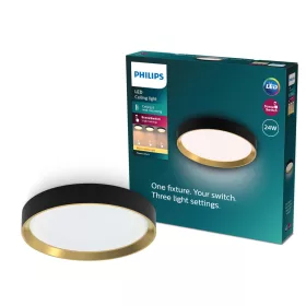   Mennyezeti lámpa LED 24W 2700lm 2700K SceneSwitch fekete Hanno Philips