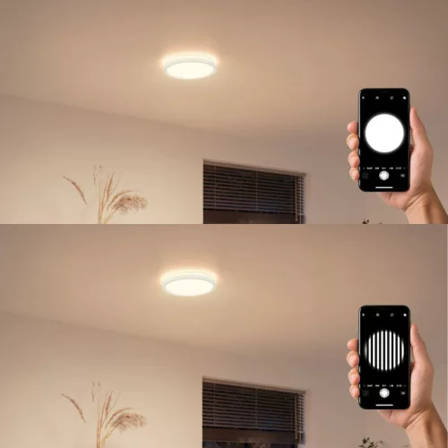 LED Mennyezeti Lámpa 24W 2400lm 4000/6500/2700K CCT Fehér + Philips AIO Távirányító