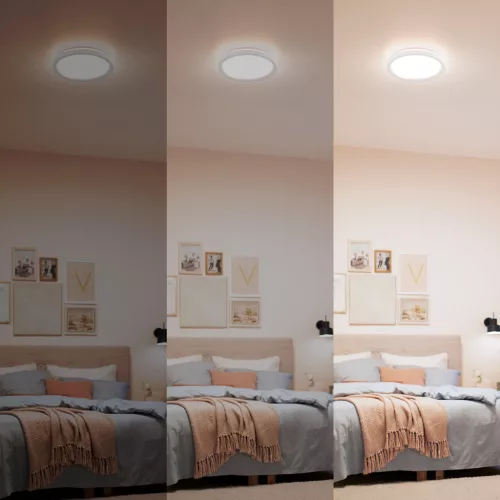 LED Mennyezeti Lámpa 24W 2400lm 4000/6500/2700K CCT Fehér + Philips AIO Távirányító