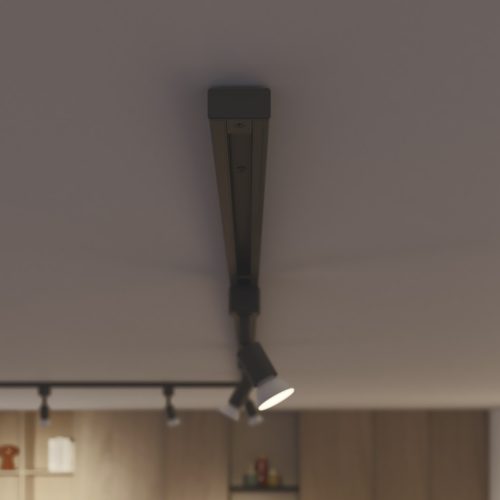 Végzáró kupak LED világítósínhez, fekete, EasyLink Philips 2 db.