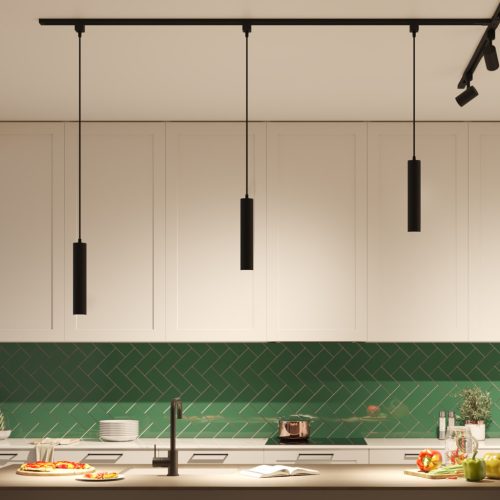 Lámpaadapter egyfázisú LED világítósínekhez, fekete, EasyLink, Philips