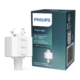   Lámpaadapter egyfázisú LED világítósínekhez, fehér, EasyLink, Philips