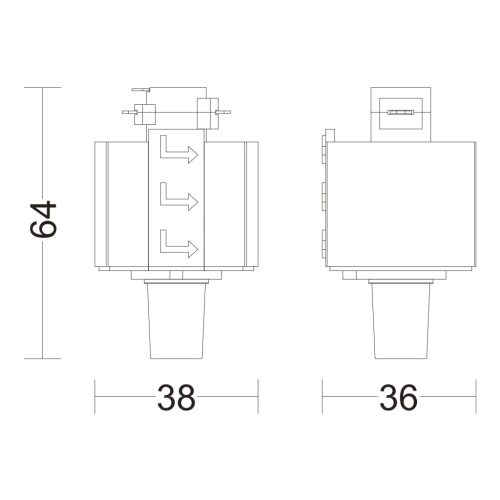 Lámpaadapter egyfázisú LED világítósínekhez, fehér, EasyLink, Philips
