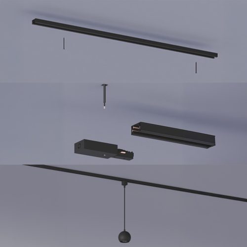 Philips EasyLink Colby LED sínvilágítás GU10 egyfázisú fekete függeszték