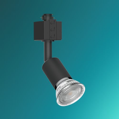 Sínre szerelhető spotlámpa, LED, GU10, fekete, EasyLink, Tobia, Philips