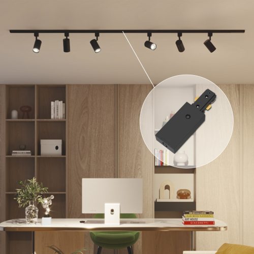 Tápcsatlakozó egyfázisú LED világítósínekhez, fekete, EasyLink, Philips