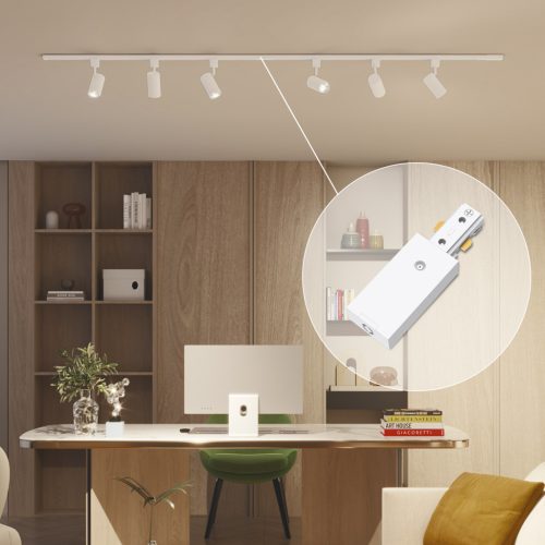 Tápcsatlakozó egyfázisú LED világítósínekhez, fehér, Philips EasyLink