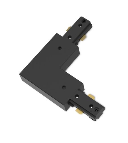 Jobbkezes L alakú csatlakozó egyfázisú LED világítósínekhez, fekete, Philips EasyLink