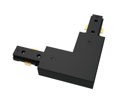 Jobbkezes L alakú csatlakozó egyfázisú LED világítósínekhez, fekete, Philips EasyLink