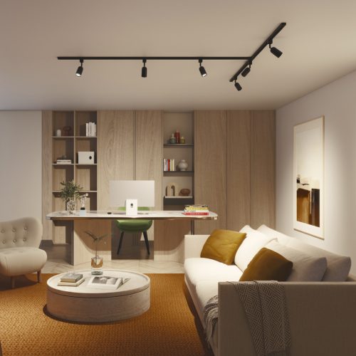 T-csatlakozó egyfázisú LED világítósínekhez, fekete, Philips EasyLink