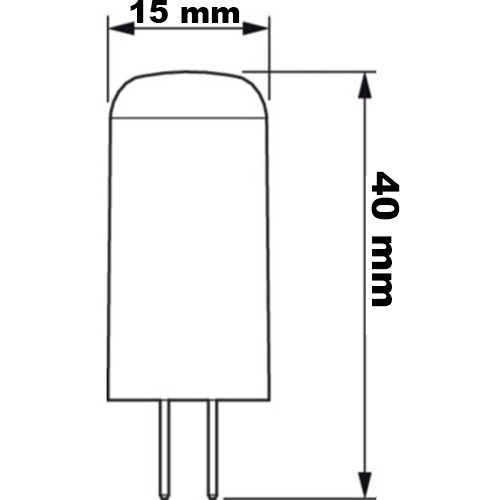 G4 CAPSULE LED izzó 2.7W = 28W 315lm 2700K 12V PHILIPS CorePro