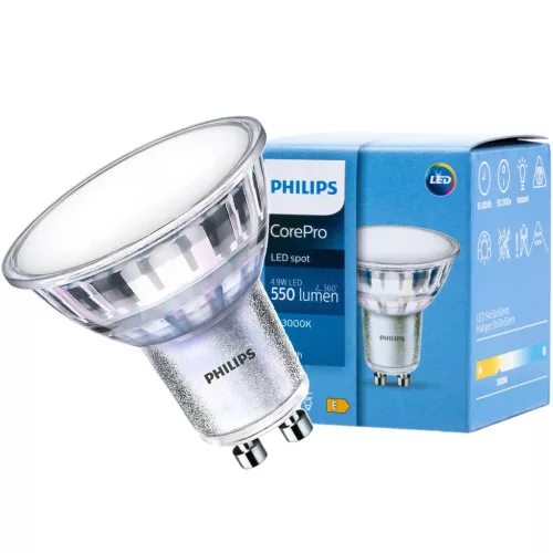 GU10 LED izzó 5W = 50W 550lm 3000K 120° PHILIPS