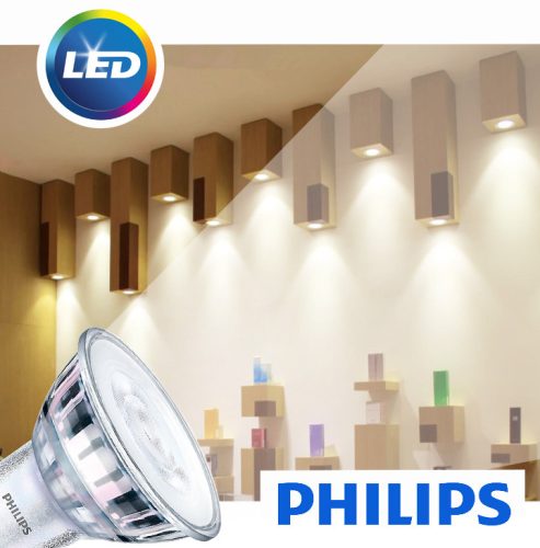 GU10 LED izzó 5W = 50W 350lm 2700K 36° PHILIPS szabályozható
