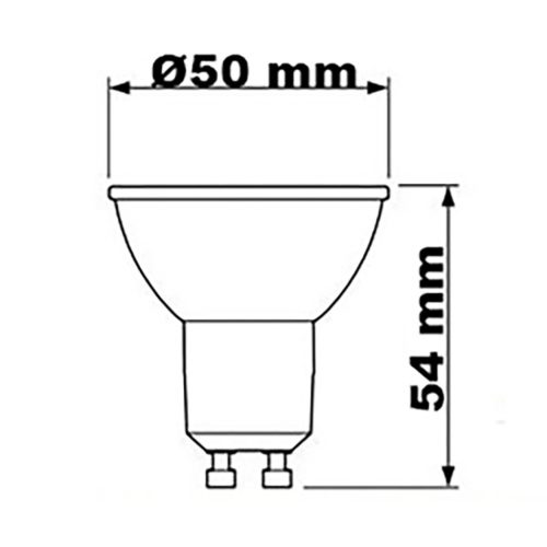 GU10 LED izzó 4.9W = 50W 355lm 2700K meleg 36° CRI90 PHILIPS Master szabályozható