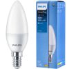 E14 B38 LED izzó 7W = 60W 806lm 4000K Semleges 180° PHILIPS