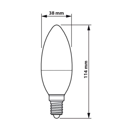 E14 B38 LED izzó 7W = 60W 806lm 4000K Semleges 180° PHILIPS