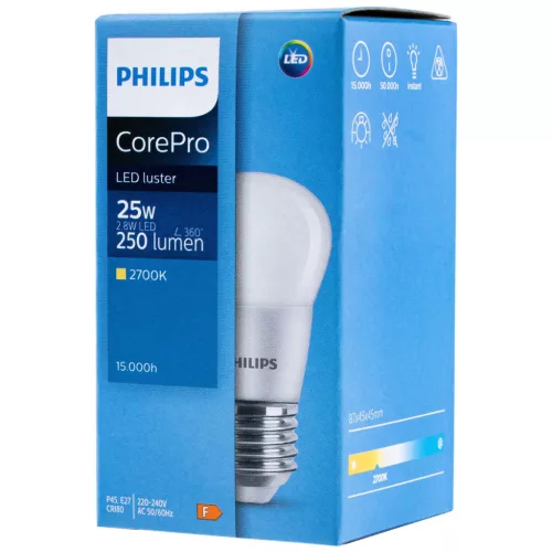E27 LED izzó 2,8W = 25W 250lm 2700K PHILIPS