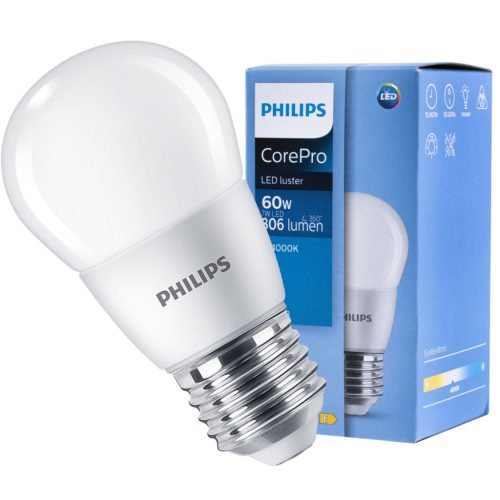 E27 LED izzó 7W = 60W 806lm 4000K semleges PHILIPS