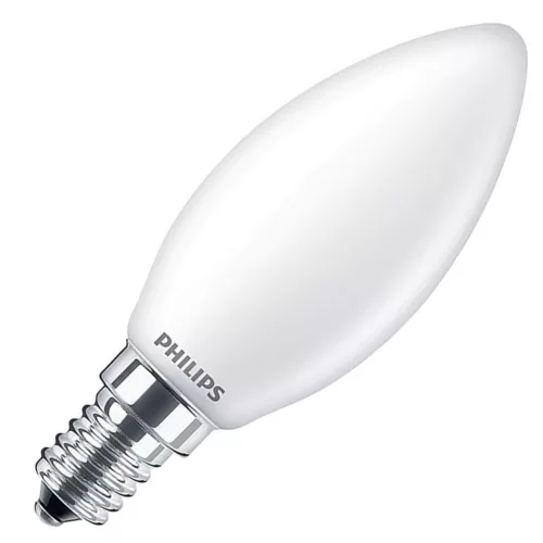 LED izzó E14 B35 4,3W = 40W 470lm 2700K meleg PHILIPS