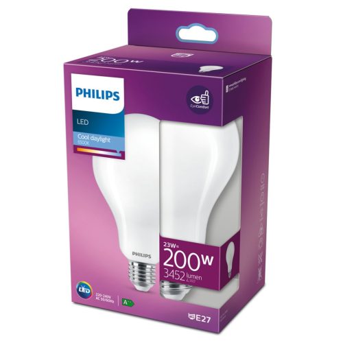 LED izzó E27 A95 23W = 200W 3452lm 6500K Cold PHILIPS